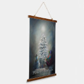 Middernacht Kerstmis Hangend Wandkleed (Gebogen)