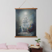 Middernacht Kerstmis Hangend Wandkleed (Slaapkamer)