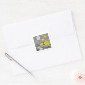 Middernacht Kitty Avontuur Vierkante Sticker (Envelop)
