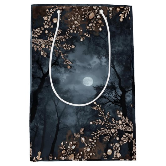 Middernacht Kristal Medium Cadeauzakje (Voorkant)