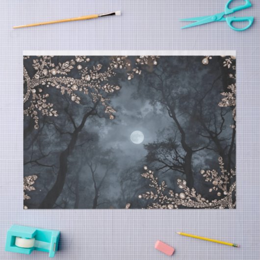 Middernacht Kristal Tissuepapier (Craft)