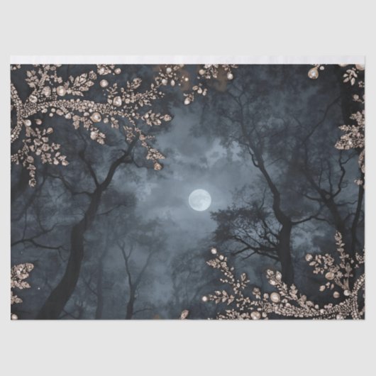 Middernacht Kristal Tissuepapier (Voorkant)