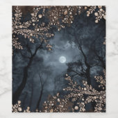 Middernacht Kristal Wijn Etiket (Enkel label)
