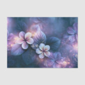 Middernacht Lavendelblad Botanische Decoupage Tissuepapier (Voorkant)