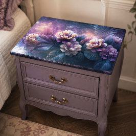 Middernacht Lavendelbloesem Botanische Decoupage Tissuepapier