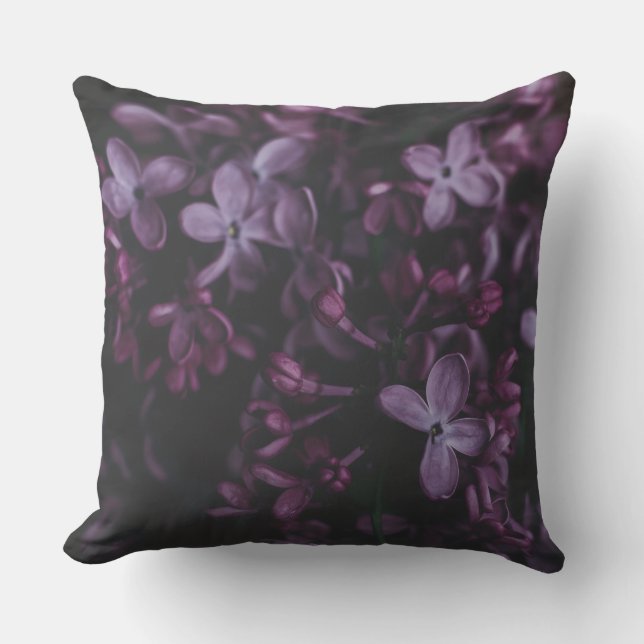 Middernacht Lilac Reverie Worpkussen Kussen (Voorkant)
