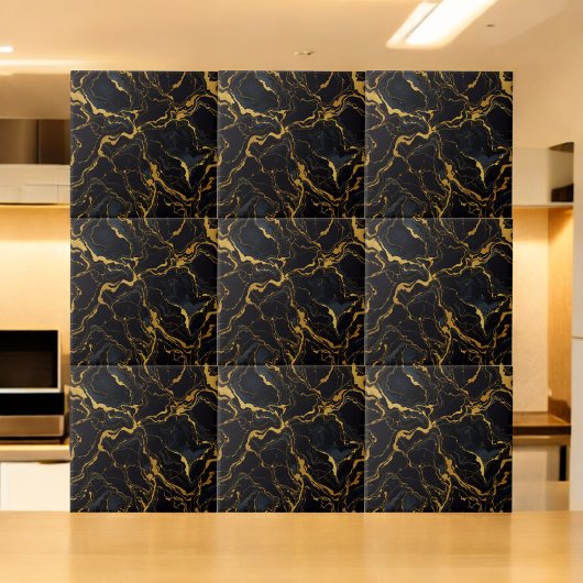 Middernacht Luxe Marmer tegel Tegeltje