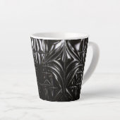 Middernacht Luxe reliëf Latte Mok (Rechterhoek)