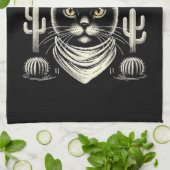 Middernacht Majesteit Uniek Theedoek (Gevouwen)