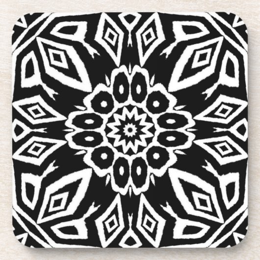 Middernacht Mandala Bier Onderzetter (Voorkant)