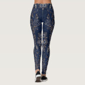 Middernacht Mandala Leggings (Achterkant)