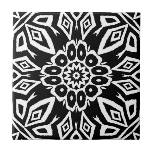 Middernacht Mandala Tegeltje (Voorkant)