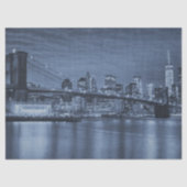 Middernacht Manhattan Silhouette Tissuepapier (Voorkant)