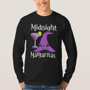 Middernacht Margaritas Heks Drinkende Halloween T-shirt