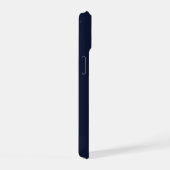 Middernacht marineblauwe effen kleur iPhone 15 case (Rechterkant)
