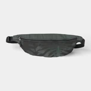 Middernacht Monstera Schaduwen Fanny Pack Heuptasje