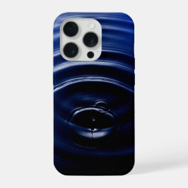 Middernacht Navy Blauwe Water Rimpel Donkere Oceaa iPhone 15 Pro Case