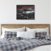 Middernacht op de Yukon River: Canvas Uncropped Afdruk (Insitu (Slaapkamer))