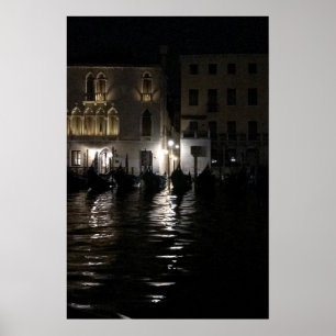 Middernacht op het Canal Grande Poster