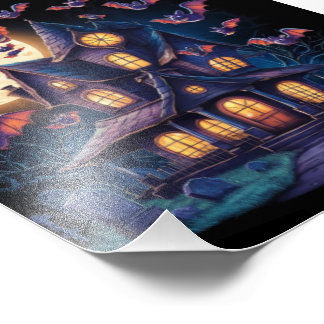 Middernacht op het Haunted Estate Foto Afdruk