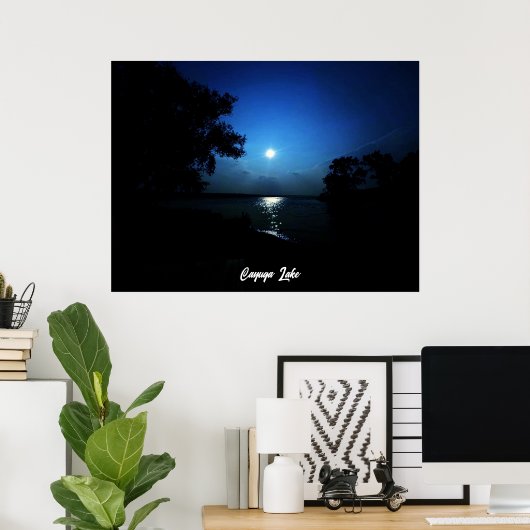 MIDDERNACHT OP HET MEER POSTER (Thuiskantoor)