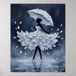 Middernacht Petal Walz Poster