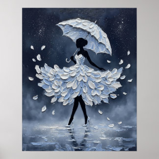 Middernacht Petal Walz Poster