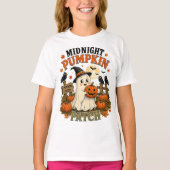 Middernacht Pompoenveld Geest Halloween T-shirt (Voorkant)