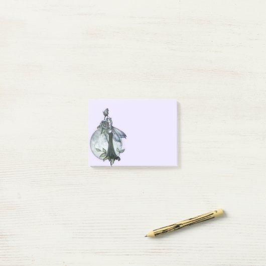 Middernacht Roos Fee Post-it® Notes (Op bureau)
