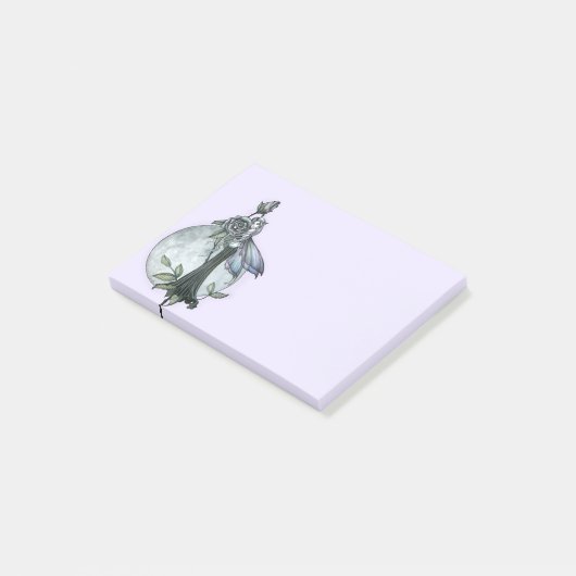 Middernacht Roos Fee Post-it® Notes (Schuin)