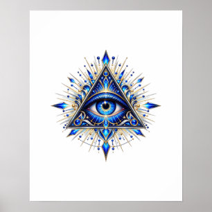 Middernacht Sapphire Eye Poster