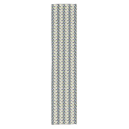 Middernacht Schubben Abstract Geometrisch Patroon  Korte Tafelloper