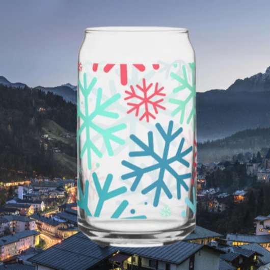 Middernacht Sneeuwval Kan Glas