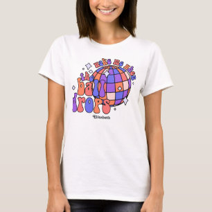 Middernacht Spritz Retro Gelukkig Nieuwjaar Feest T-shirt