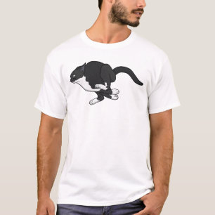 Middernacht Sprong Zwarte Kat T-shirt