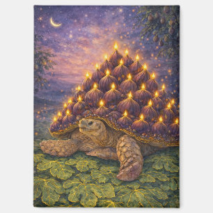 Middernacht Sulcata Landschildpad Vijg verjaardags Magneet