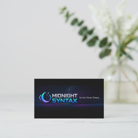 Middernacht syntaxis visitekaartje (Staand voorkant)