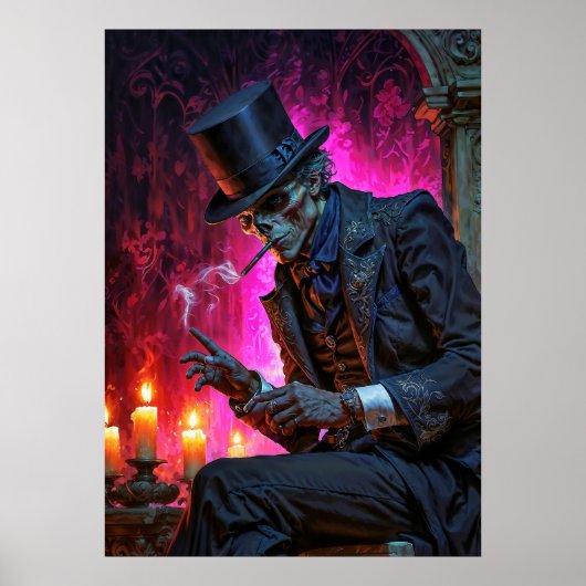 Middernacht Toast met de Baron Samedi Poster (Voorkant)