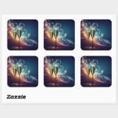 Middernacht Toast Viering Stickers (Vel)