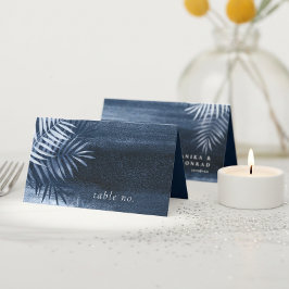 Middernacht Tropische Palmen Moody Blue ID1322 Plaatskaartje
