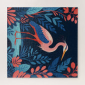 middernacht tuin reiger puzzel (Horizontaal)