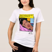 Middernacht Verlangen Eenzame Harten Retro Romance Tri-Blend Shirt (Voorkant)