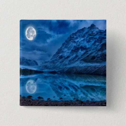 middernacht vierkante button 5,1 cm (Voorkant)