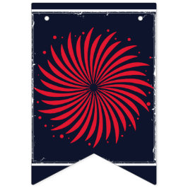 Middernacht Vuurwerk Patriotische Bunting Vlaggetjes