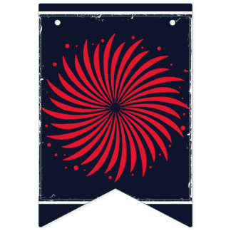 Middernacht Vuurwerk Patriotische Bunting Vlaggetjes