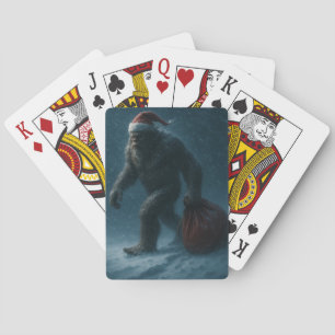 Middernacht Yule Sasquatch – Winterfolklore speelk Pokerkaarten
