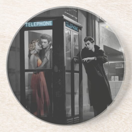 Middernacht Zandsteen Onderzetter (Voorkant)