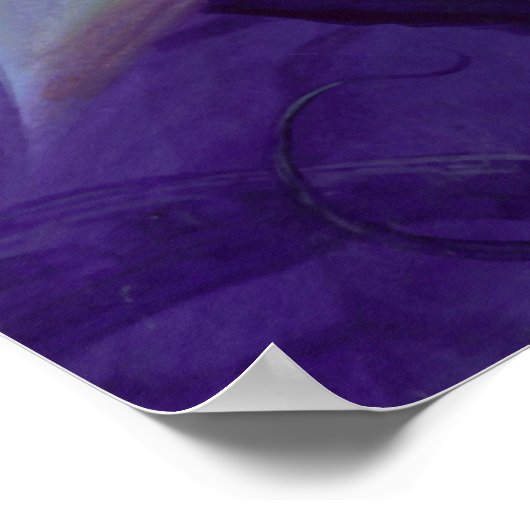 middernacht zonnebloem poster (Hoek)