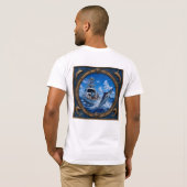 Middernachtblauwe Marlin T-shirt (Achterkant volledig)