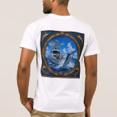 Middernachtblauwe Marlin T-shirt (Achterkant)